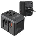 Universal Travel Adapter (67W GaN) All-in-One International Power Adapter with USB-C & QC3.0, USB-A, Fast Charger for MacBook, Laptop, iPhone, Android, for 200+ Countries (USA/AUS/UK/EU)