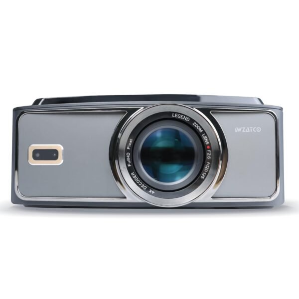 WZATCO Legend, Native 1080P Fully Automatic 4K HDR Projector for Home, Ultra Bright 1600 ANSI, (Intelligent OA + Screen Fit), HDMI ARC, Android TV, Google Assistant, BT 5.2, WiFi 6, 2GB 32GB, Black