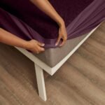 Wakefit Cotton Feel Ultra Soft Waterproof Mattress Protector|Breathable - Hypoallergenic Mattresses Cover 78" x 72" - King, Beetroot - Cotton Feel-purple