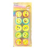 YN | Smiley Emoji Stamps for Kids – Set of 10 | Self-Inking Stampers for Return Gifts, School Rewards, Scrapbook & Craft Activities | Safe Non-Toxic Fun Party Favors for Boys & Girls