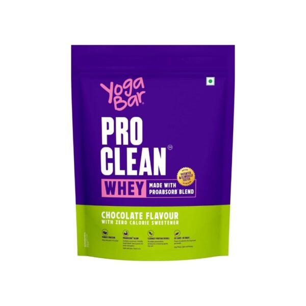 Yogabar ProClean Whey Protein Performance Blend 2 lbs | 25g Protein per Serve | Zero-Calorie Sweetener Whey Protein Powder | Clean & Light |