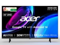acer 108 cm (43 inches) Ultra I Series 4K Ultra HD Smart LED Google TV AR43UDGGU2875BD