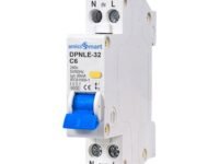 amiciSmart 6A Single Module Circuit Breaker with Over Current, Short-Circuit and Leakage Protection, Shock Proof, 220VAC