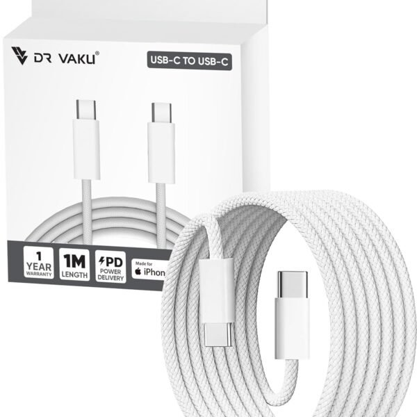 iPhone Charger Cable(MFi Certified) Type C to Type C Cable for iPhone 17/17 Air/17 Pro/17 Pro Max, 16/16 Plus/16 Pro/16 Pro Max, iPhone 15, Samsung Galaxy S24/S23/S22/S21 FE Laptop & Other Devices