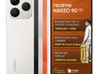 realme narzo 90 5G (Victory Gold,6GB+128GB) | 7000mAh Biggest Battery | 60W Fastest Charging | 50MP Front & Rear AI Cameras | 4000nits Brightest Display | AI Assist | IP69 Dust & Water Resistance