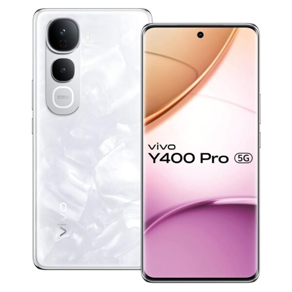 vivo Y400 Pro 5G (Freestyle White, 8GB RAM, 128GB Storage) with No Cost EMI/Additional Exchange Offers