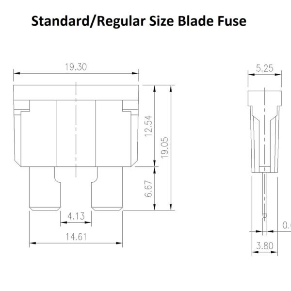 10 Pieces 25 AMP Blade Fuse with fuse holder 12V Plastic Ceramic Blade Fuse box