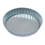 10 inch Large Aluminium Round Pie Baking Dish Quiche Pans Loose/Removable Bottom Plate