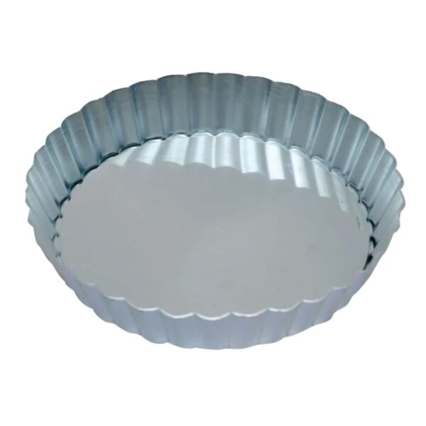 10 inch Large Aluminium Round Pie Baking Dish Quiche Pans Loose/Removable Bottom Plate