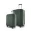 Safari Genius Alley Set of 2 (Cabin + Medium) Trolley Bags Hard Case Polypropylene, 4 Spinner Wheels, 360 Degree Wheeling Luggage, Suitcase for Travel, Trolley Bags for Travel, Deep Forrest
