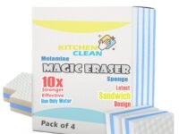Magic Cleaning Sponge | Multipurpose Clean Sponge | Magic Eraser for Wall, Dash Boards, Switch Boards, Taps, Wall Stain Remover, Glass, Shoes, Sneakers Cleaning Sponge (Pack of 4)
