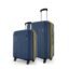 Safari Genius Alley Set of 2 (Cabin + Medium) Trolley Bags Hard Case Polypropylene, 4 Spinner Wheels, 360 Degree Wheeling Luggage, Travel Bag, Suitcase for Travel, Trolley Bags for Travel, Navy