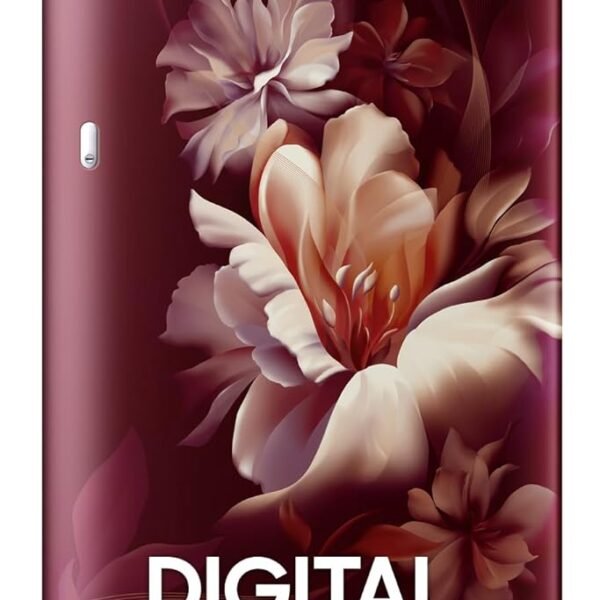 Samsung 189 L, 5 Star, Digital Inverter, Direct-Cool Single Door Refrigerator (RR21H2H25RZ/HL, Midnight Blossom Red, Base Stand Drawer, Single Touch Defrost, 2026 Model)