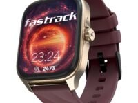 Fastrack Astor FS1 Pro Smart Watch, 1.97" AMOLED Display, Bluetooth Calling, 100+ Sports Modes, SpO2 & Heart Rate Monitoring, Women's Health, IP68, Up to 5 Days Battery, Functional Crown (Wine Red)