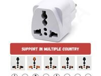 2-Pin German Conversion Plug Type-F, Heavy-Duty Electrical Adapter for Home and Office Use, Durable and Reliable