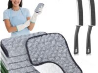 6 PCS New Upgrade 2-Layer Non-Scratch Multipurpose Steel Wire Dishcloths - Reusable Quick-Dry Odor-Free Scrub Cloths for Dishes, Kitchen Cleaning Cloths for Cookware, Sinks, Stove Tops