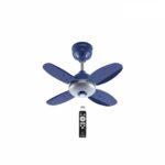 ACTIVA Gracia 600 MM BLDC Ceiling Fan | 4 Blades | 28 Watt | Noiseless Motor with LED Light | Remote Control | Reversible Mode, Timer, Energy Saving, come with 5 Years Warranty (Sparkle Blue)