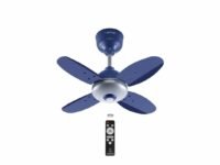 ACTIVA Gracia 600 MM BLDC Ceiling Fan | 4 Blades | 28 Watt | Noiseless Motor with LED Light | Remote Control | Reversible Mode, Timer, Energy Saving, come with 5 Years Warranty (Sparkle Blue)