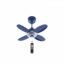 ACTIVA Gracia 600 MM BLDC Ceiling Fan | 4 Blades | 28 Watt | Noiseless Motor with LED Light | Remote Control | Reversible Mode, Timer, Energy Saving, come with 5 Years Warranty (Sparkle Blue)