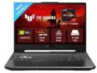 ASUS TUF A15 (2025), AMD Ryzen 7 7445HS,RTX 3050-4GB,75W TGP,16GB DDR5(Upgradeable Upto 64GB) 512GB SSD,FHD,15.6",144Hz,RGB Keyboard,Windows 11,Graphite Black,2.3 Kg FA506NCG-HN199W, Gaming Laptop