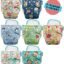 Advanso Leakage Proof cloth diapers for babies, high absorbent 7 reusable diaper 7 insert pad combo pack washable cloth diaper free size 5-18kg adjustable pocket cover 49
