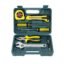 Aegon 7 Pcs Hand Tool Set - Adjustable Spanner, Star Screwdriver, Flathead Screwdriver, Knife, Measuring Tape, Cutting Plier and Voltage tester for DIY, Household, Electrical Repairs