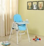 Amazon Brand - Supples 4-in-1 High Chair for Babies and Kids | Blue | Supports up to 15 Kg Weight | Detachable & Portable | Safe for Kids from 6 Months to 3 Years