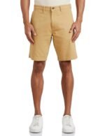 Amazon Brand - Symbol Men's Cotton Rich Stretchable Regular Fit Chino Shorts |Slant Pockets