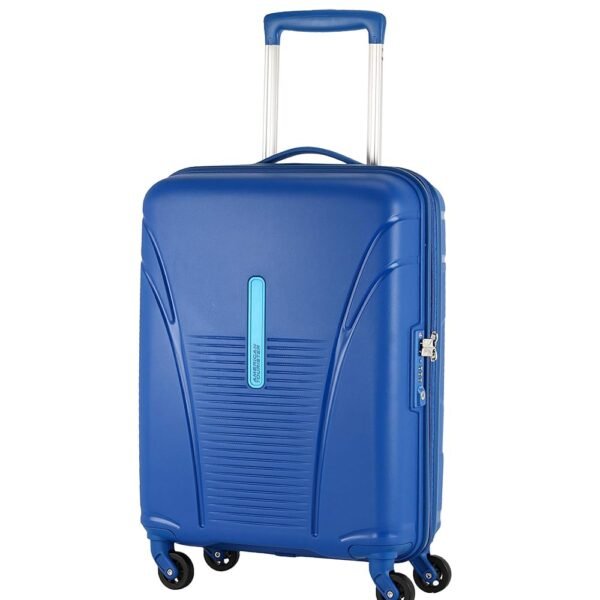 American Tourister 55 cms Polypropylene Luggage- Carry-On Luggage(FO1 (0) 01 401_Highline Blue), Carry-On 20-Inch