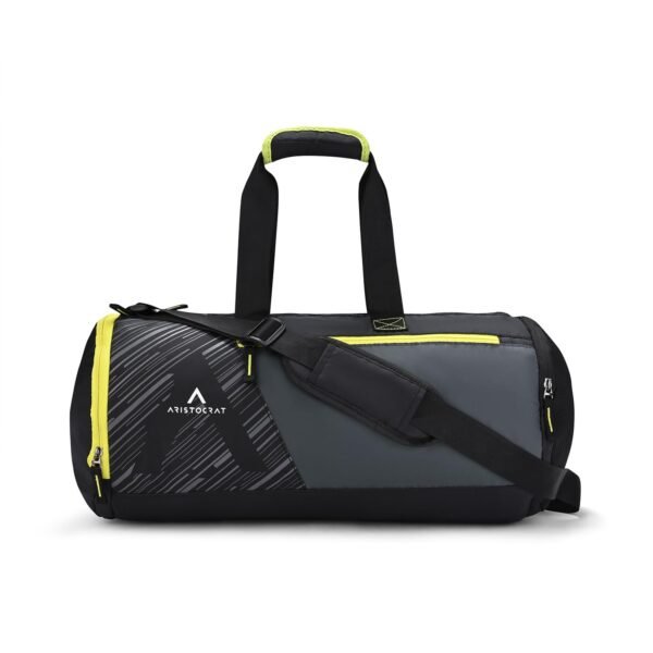 Aristrocrat Beast Polyester 48cm Gym Duffle Bag for Men and Women with Multiple Pockets and Separate Shoe Compartment for Travel, Sports and Workouts