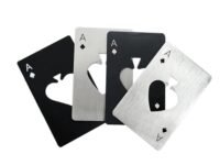 BHOOLU&GOOLU Creative Poker Shape Stainless Steal Bottle Opener - 4 Pcs Set