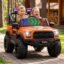 Baybee Bronco Battery Operated Jeep for Kids, Ride on Toy Kid Car with RGB Windshield Light & Music | Electric Jeep Battery Car | Baby Big Cars for Kids to Drive 3 to 8 Years (Bronco Orange)