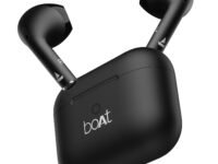 Boat Airdopes Joy, 35Hrs Battery, Fast Charge, IWP Tech, Low Latency, 2Mic ENx, Type-C Port, v5.3 Bluetooth Earbuds, TWS Ear Buds Wireless Earphones with mic(Jet Black)