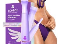 Bombae 6-in-1 Sensitive | Trimmer for Women | Bikini trimmer for women | Facial hair trimmer attachment | 90 mins runtime | C type charging | Waterproof, portable, quick, gentle & painless
