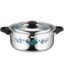 Butterfly Deluxe Dish 3 Stainless Steel Floral Hot Pack Casserole, 3750 ml, Silver