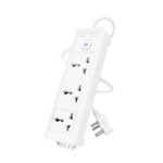 Cablet Extension Board 1.8 Meter Cable, 2500W 10A, 3 Universal Multi Plug Socket, Master Switch, 1.8 Mtr Heavy Duty Cord, LED Indicator, Power Strip for Home Office