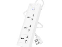 Cablet Extension Board 1.8 Meter Cable, 2500W 10A, 3 Universal Multi Plug Socket, Master Switch, 1.8 Mtr Heavy Duty Cord, LED Indicator, Power Strip for Home Office