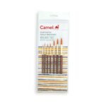 Camel Paint Brush Series 66 - Round Synthetic Gold, Set of 7