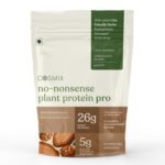 Cosmix No-Nonsense Plant Protein PRO 26g Protein | Yeast Protein & Pea Protein Blend | Indonesian Cacao, 1Kg Pouch x 1 | Clean, Easy to Digest