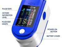 DR VAKU DRL1 Finger Tip Pulse Oximeter - Blood Oxygen Saturation (SpO2) and Pulse Rate Monitor - Portable Single Color LED Display [Battery Included]