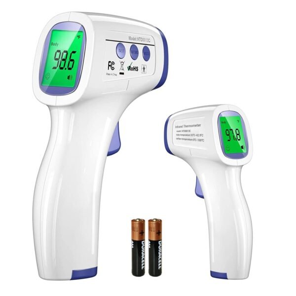DR VAKU® Swadesi Non-Contact Infrared Digital Temperature Gun, Resolution Infrared Thermometer | Multi-Purpose, Wide Range, Non-Contact [Free Battery]