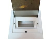 DeHMY 8 Way Clear Cover MCB Distribution Box, Electrical DB Box for Miniature Circuit Breakers, Indoor Power Distribution