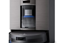 ECOVACS DEEBOT X11 OmniCyclone Robot Vacuum & Mop, Sep 2025 Launch, PowerBoost Charging, OZMO Roller 2.0 Instant Self-Washing Mop, 19500Pa Blast Suction, Bagless OmniCyclone Station (X11 OmniCyclone)