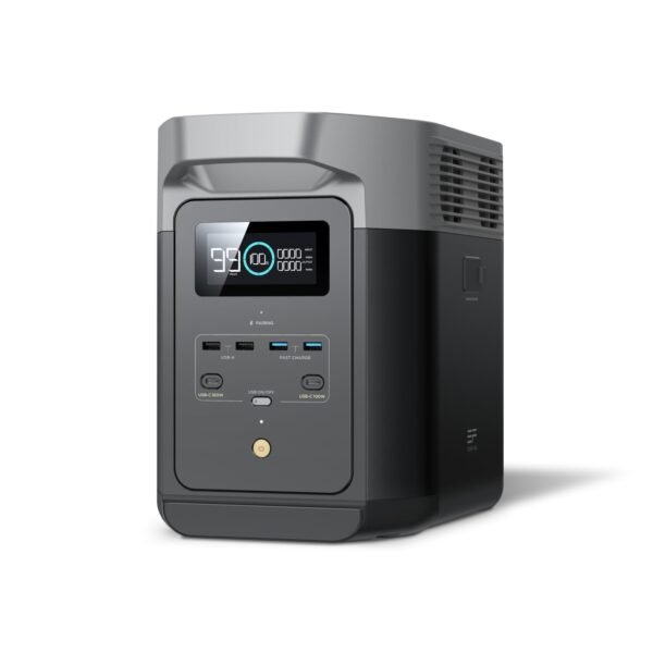 EF ECOFLOW DELTA 2 Portable Power Station | 1-3kWh Expandable | LiFePO4 Battery, 80Min Charge | 230V/50Hz India Use | Solar Generator for Home Backup, Camping, RV