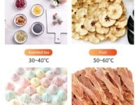 Electric Fruit Dryer for Herbs Pet Food Vegetables 6 Trays 500W Stainless Steel Food Dehydrator, Beef Jerky Machine with 30-90℃ Temp Control 24H Timer With 67 Free Recipes