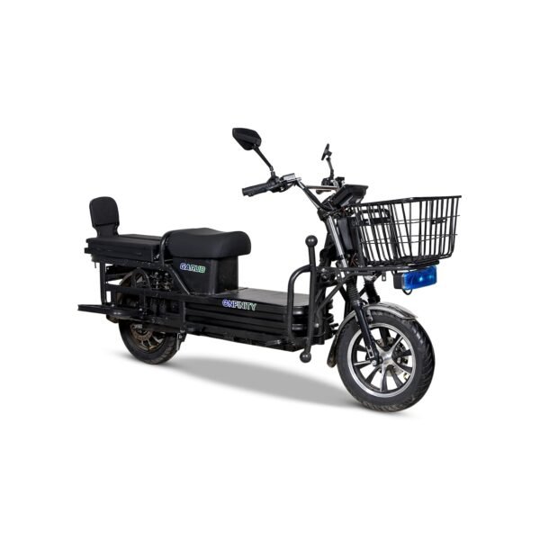 Enfinity Garud Non-RTO Electric Loader Scooter with 60V Removable Lithium-Ion Battery & Charger, 60-70 km Range, 300 kg Weight Capacity