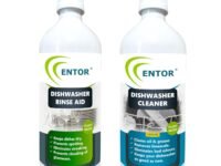 Entor Dishwasher Rinse Aid + Dishwasher Cleaner combo | For Automatic Dishwashers | Plant Based Surfactants | Biodegradable | Pack of 2 (500 ml each)