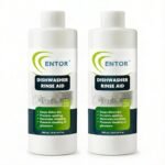 Entor Dishwasher Rinse Aid | For Automatic Dishwashers | Plant Based Surfactants | Biodegradable, Eco-Friendly And Safe | Pack of 2 (500 ml each)