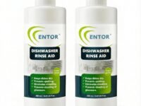 Entor Dishwasher Rinse Aid | For Automatic Dishwashers | Plant Based Surfactants | Biodegradable, Eco-Friendly And Safe | Pack of 2 (500 ml each)