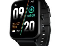 Fire-Boltt Ninja Call Pro Plus Bluetooth Calling Smart Watch, 1.83″ HD Display, AI Voice Assistant, 120+ Sports Modes, IP67 Waterproof, SpO2 & Heart Rate Monitor Smartwatch for Men & Women - Black